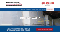 Desktop Screenshot of midamericabasementsystems.com
